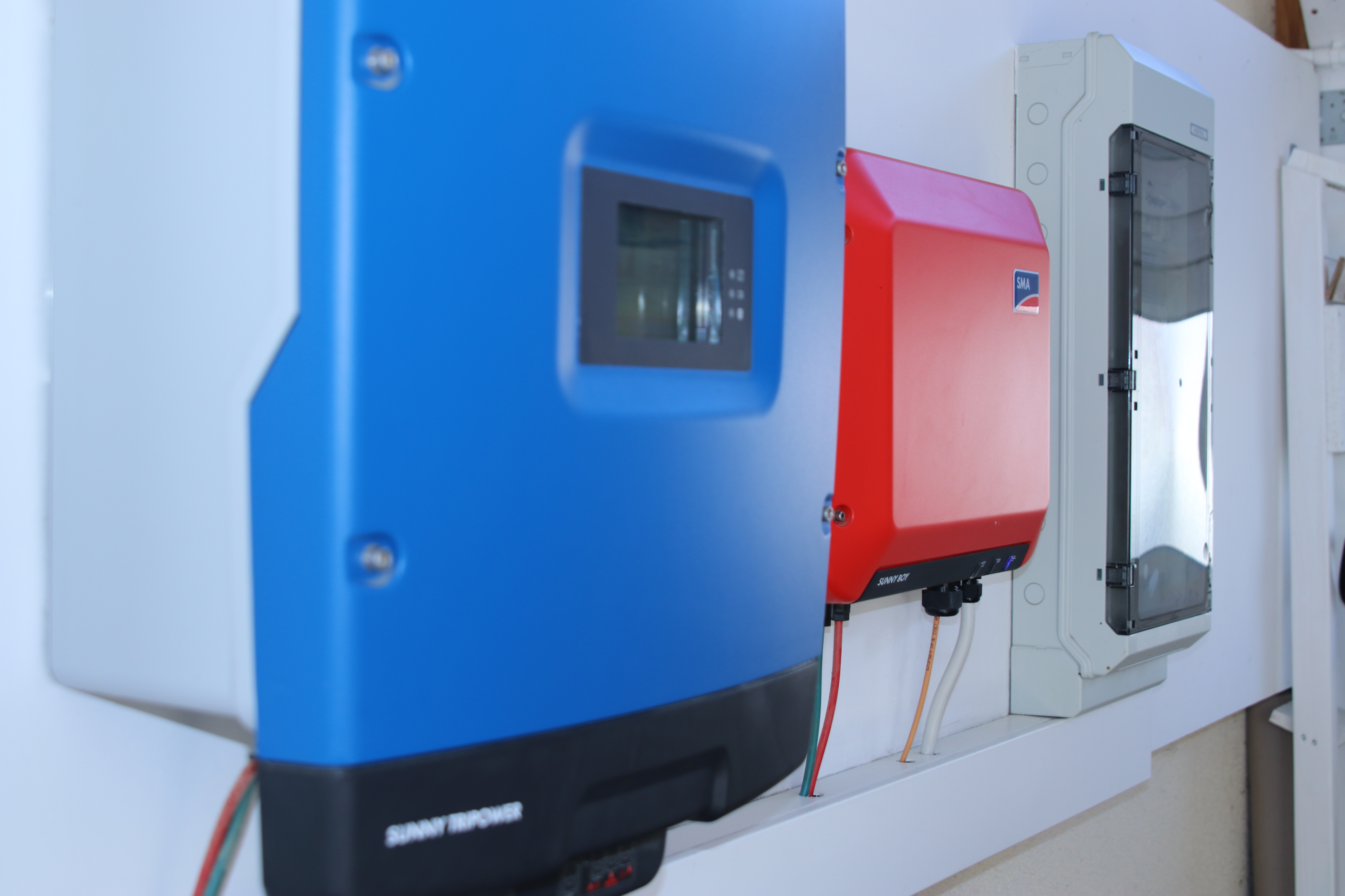 Montage von Wechselrichter